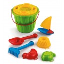 ZESTAW KOMPLET KAJA Z ŻAGLÓWKĄ DO PIASKU FOREMKI 900840