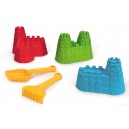 ZESTAW 3 FOREMEK ZAMEK + ŁOPATKA I GRABKI FOREMKI