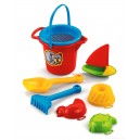 ZESTAW KOMPLET Z ŻAGLÓWKĄ FOREMKI ŁOPATKA GRABKI 900994