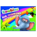 BAMBINO BLOK RYSUNKOWY KOLOROWY A4 16 KARTEK