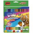 BAMBINO KREDKI TRÓJKĄTNE DWUSTRONNE 24/48 KOLORÓW