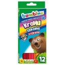 BAMBINO KREDKI OŁÓWKOWE TRÓJKĄTNE 12 KOLORÓW