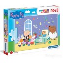 CLEMENTONI 23735 PUZZLE 104 EL. MAXI ŚWINKA PEPPA