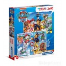 CLEMENTONI 21617 PUZZLE 2x60 EL. PSI PATROL PAW