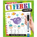 KOLOROWE CYFERKI Z PISAKIEM PISZĘ I ZMAZUJĘ 5+