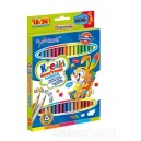 BAMBINO KREDKI TRÓJKĄTNE DWUSTRONNE 18/36 KOLORÓW