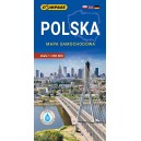 POLSKA MAPA SAMOCHODOWA 1:650 000 COMPASS