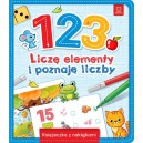 1,2,3 LICZĘ ELEMENTY I POZNAJĘ LICZBY KSIĄŻECZKA Z NAKLEJKAMI AKSJOMAT