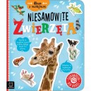 ALBUM Z NAKLEJKAMI NIESAMOWITE ZWIERZĘTA CIEKAWOSTKI DLA DZIECI AKSJOMAT