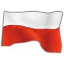 KUKURYKU FLAGA POLSKI 65x104 CM PROPORCJE 5:8 Z TUNELEM NA DRZEWIEC