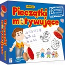 ADAMIGO PIECZĄTKI MOTYWUJĄCE 6 SZT DREWNIANYCH STEMPLI + PODUSZKA DO TUSZU
