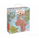 CZUCZU CZU CZU PUZZLE ODKRYWCY MAPA ŚWIATA 300 EL.