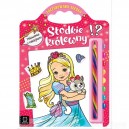 SŁODKIE KRÓLEWNY ZACZAROWANA KREDKA MALOWANKA Z NAKLEJKAMI AKSJOMAT